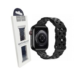 Hoco Silicone Hollow Bracelet WA09 (42/44/45/49mm) for iWatch Black Hoco Silicone Hollow Bracelet WA09 (42/44/45/49mm) for iWatch Black